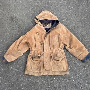 Vintage Adventure Bound by Wilson's Brown Full Zip Leather Jacket Sz Large